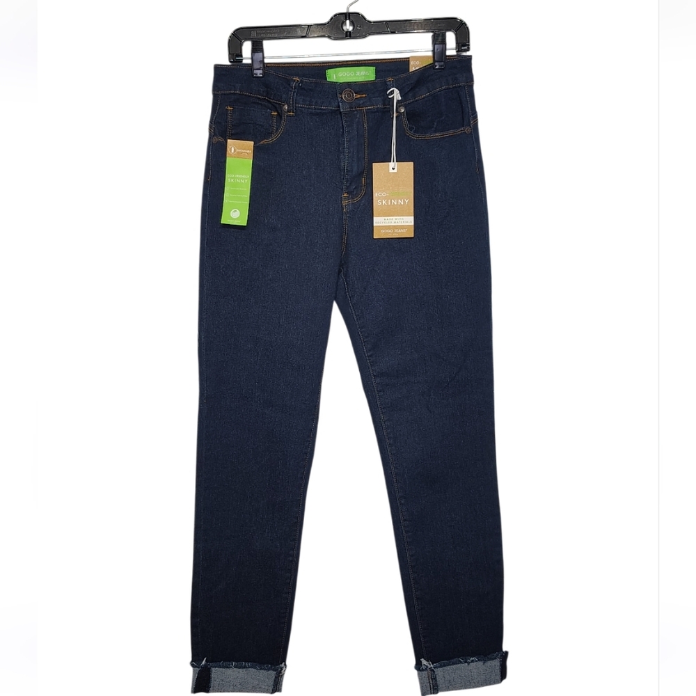 NWT! Groovy Gogo Vibe Dark Wash Skinny Jeans Size 13 - Picture 3 of 9